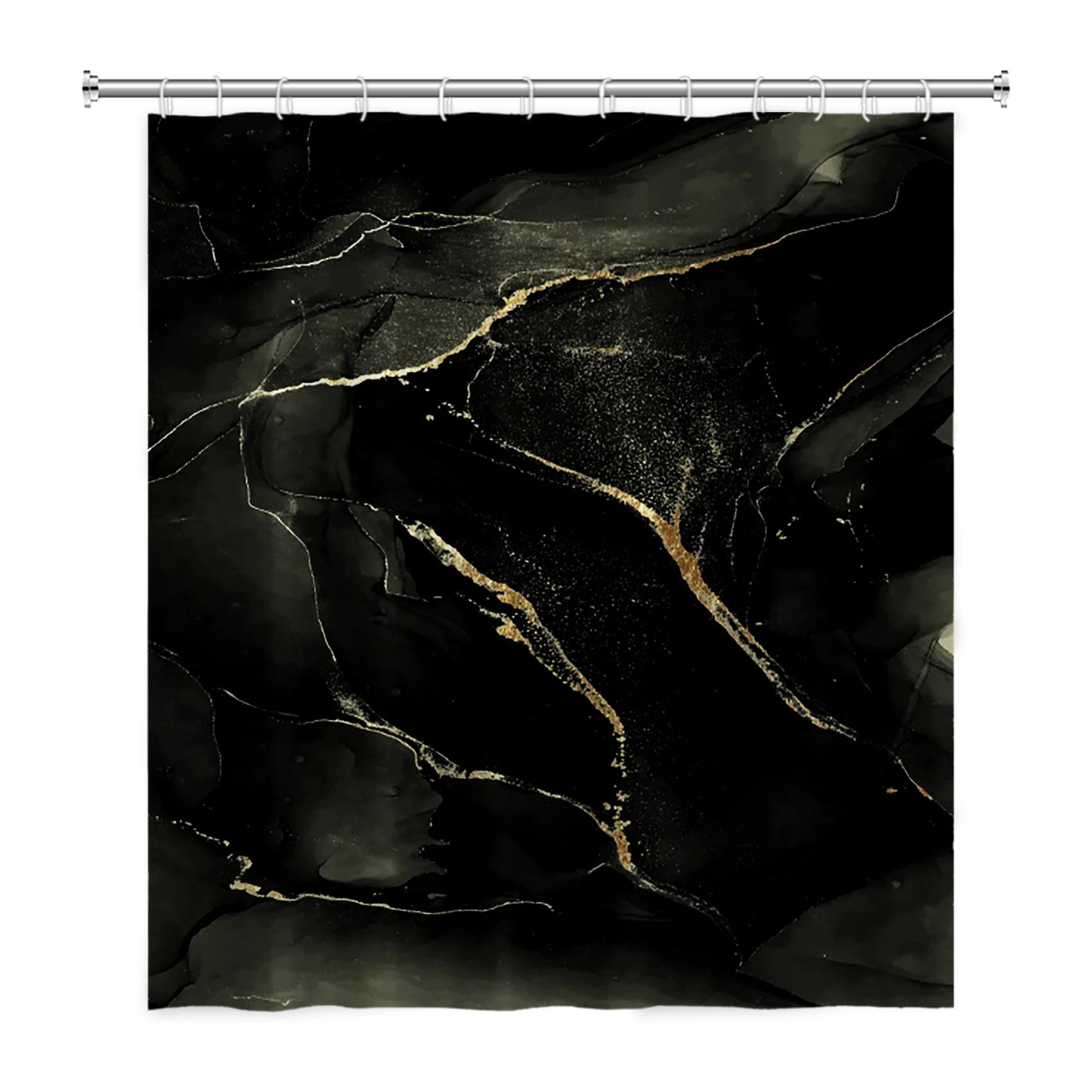 

Marble Pattern Texture Abstract Gradient Shower Curtain Luxury Bathroom Decor Home Bath Curtains Waterproof With Hooks Curtains W60H190(CM)-1 Pcs