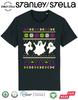 Ghost Ugly Sweater Print HALLOWEEN TShirt Mens Funny Horror Costume Fancy Dress
