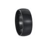 Black Wedding Band Engagement Stainless Steel Ring for Women Men