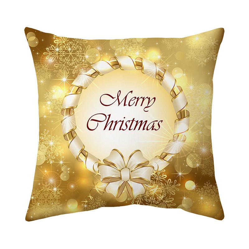 Cartoon Christmas Holiday Home Cute Pillow Cover Holiday Gift Nap Sofa Car Gift Pillow