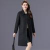 Women's Double-Faced Wool Camel Hair Coat - Autumn/Winter Style, Middle-Aged Mother's Loose, Slimming, Elegant Overcoat