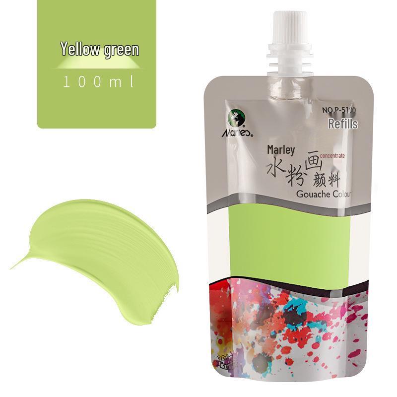Mali Zmywalna Gwasz i Farba Wodna dla Początkujących Studentów - Słoiczki 100ml i 50ml, Idealne do Malowania Palcami DIY.