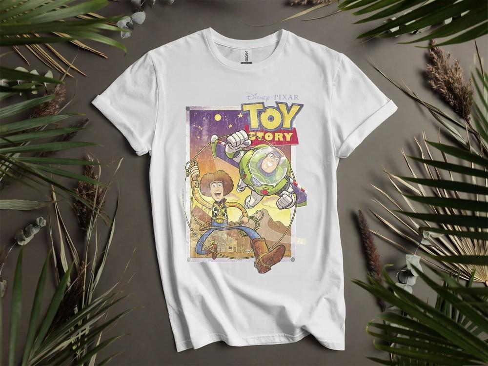 

История игрушек Comfort Colors Винтажная толстовка с капюшоном Базз Лайтер Мужская Женская Унисекс AD743 L