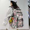 Student Skolesekk Herre Graffiti Trykk Ryggsekk Dame Stor Kapasitet Ryggsekk