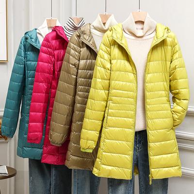 Women Puffer Jackets Ultralight Duck Down Jacket Warm Portable Hooded Coat Female Windbreaker Parka