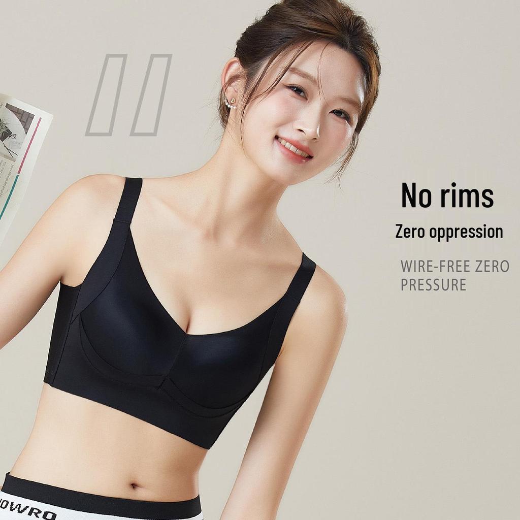 Manzi Meidie Seamless Adjustable Wireless Women's Bra - Versatile, Comfortable, Thin Style with Side Support
