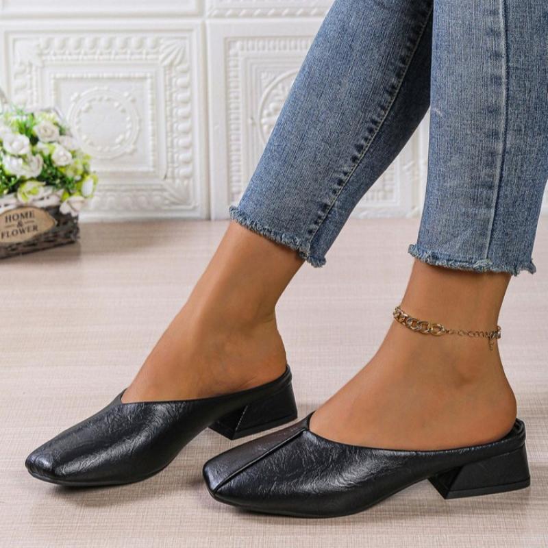Fashion Woman Round Toe Slip-on Casual Lady Genuine Leather ComfortFor Women
