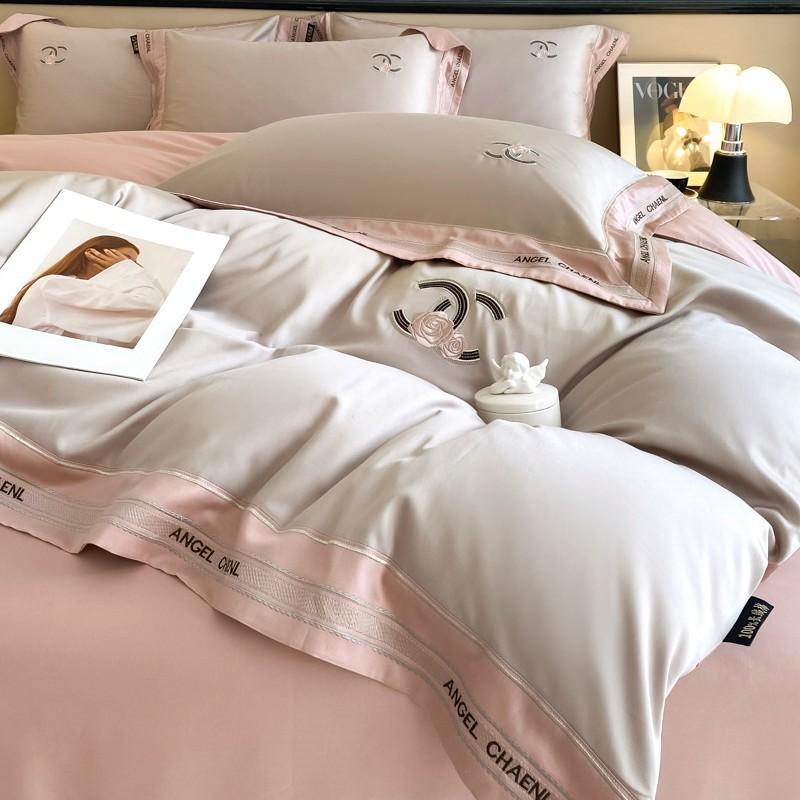 

Vintage Bohemian Duvet Cover Set Egyptian Cotton Sateen Luxury Bedding Set Queen King 4Pcs Quilt Cover Bed Sheet Pillows 1.2m Sheet style