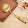 Gold-Plated 304 Stainless Steel Kitchen Utensil Set: Spoon, Spatula, Ladle, Skimmer, Wok Spatula, Rice Spoon, Slotted Spoon, Noodle Spoon