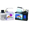 Multifunkční USB mini akvárium s akváriem a LED lampou, LCD displejem a hodinami pro úložiště