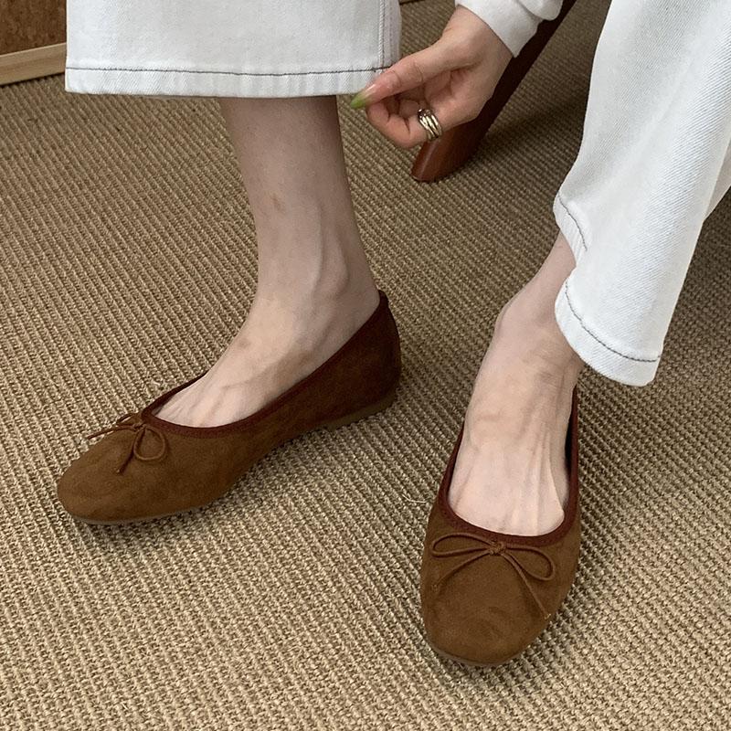 Fashion Female Slip On Footwear Women Ballet Flats Shoes Butterfly-Knot Fashion Shallow Ladies Flats With Shoes New In Summer Spring