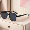 Oversize Retro Double Bridges Polygon Square Metal Men Sunglasses Fashion Gradient Shades UV400 Trending Women Sun Glasses