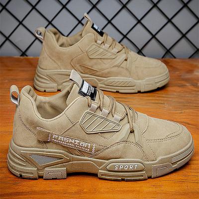 New Designers PU Leather Sneakers Shoes Men Outdoor Casual Trendy Leisure Male Walking Footwear Low Help Lace-up Platform Autumn