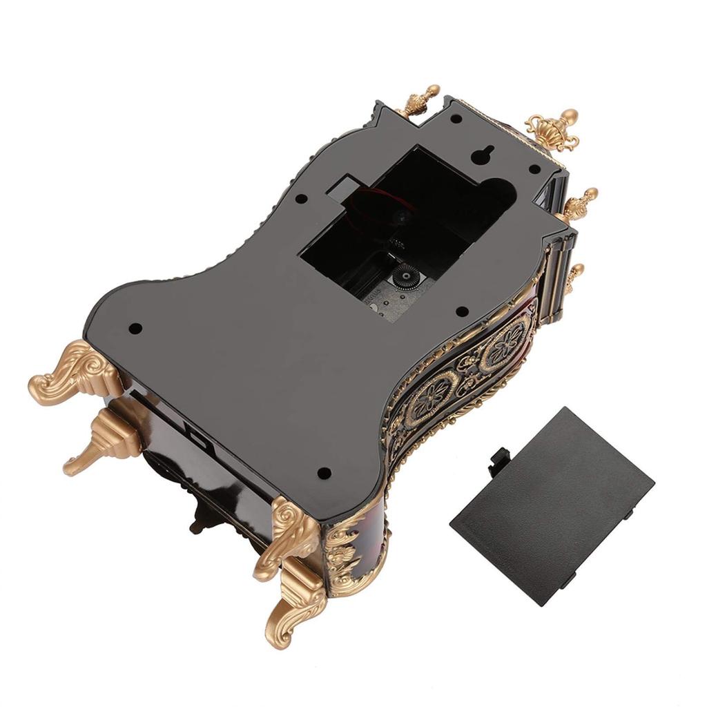 Antique, classic European-style alarm clock, perfect for interior decoration, Feng Shui, or good luck (brown).