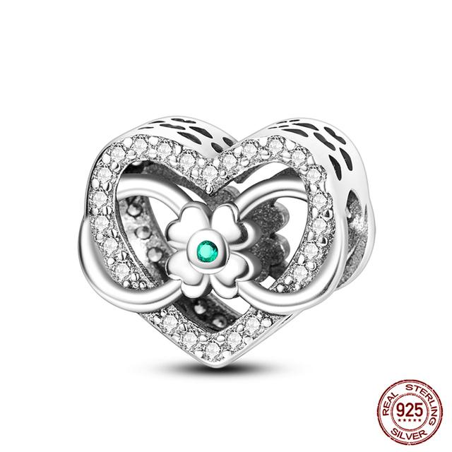 Prawdziwe 925 Sterling Silver kolorowy motyl sowa wróżka wisiorki koraliki Fit Fasion 925 oryginalne bransoletki naszyjniki Fine DIY biżuteria