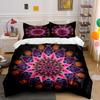Mandala Art Decor Set Bedding Set with 1 Duvet Cover 2 Pillowcases Single Double King Queen, Gift
