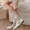 Lace Splicing Vertical Wave Dot Medium Tube Socks Children'S Ballet Style Jk Socks Thin Breathable Stacking Socks Calf Socks