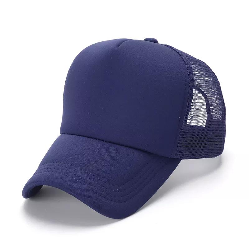 OEM 5 Panel Sport Cap Gorras Foam Mesh Trucker Hat Custom Logo Design Pattern 3D Embroidery Sublimation Print Promotional Hat