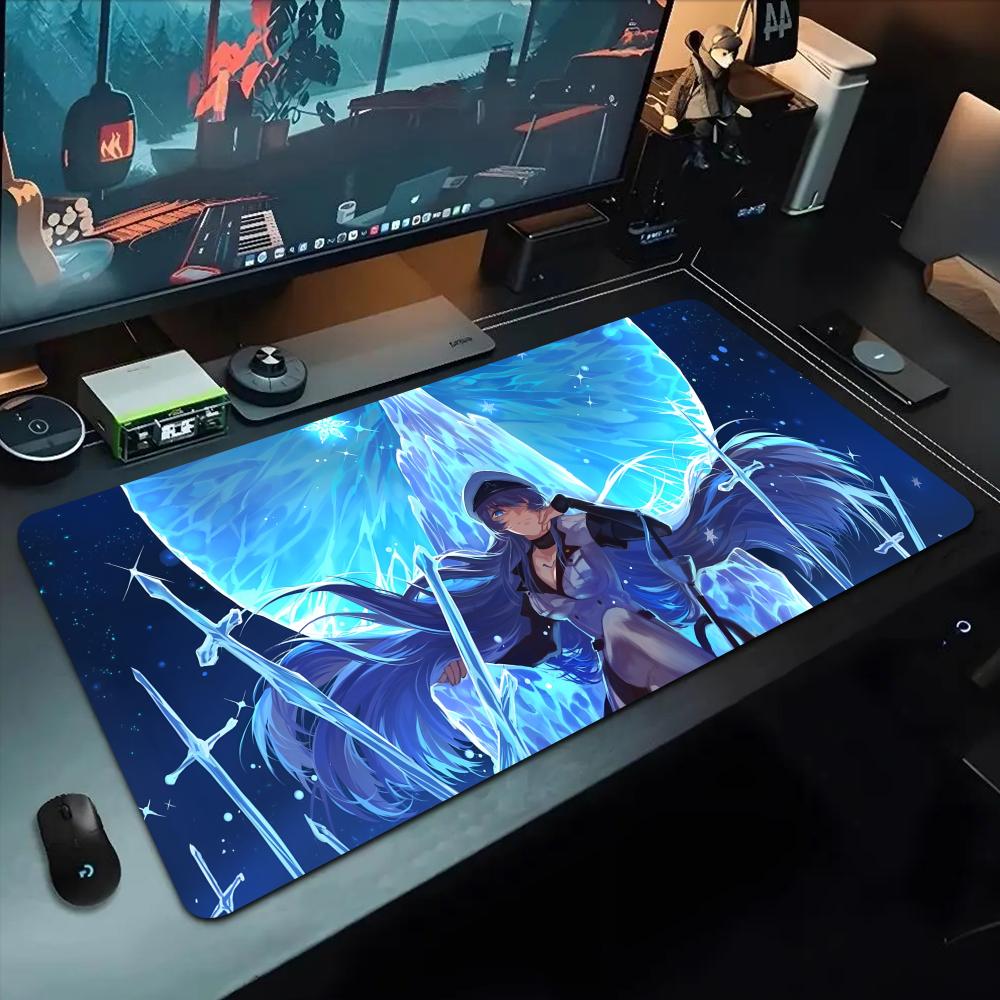 Tappetino Mouse Esdeath 500X1000 mm Tappetino Mouse da Gioco Grande Gamer XL Gomma Otaku Tappetino Tastiera Tappetino da Scrivania per Laptop
