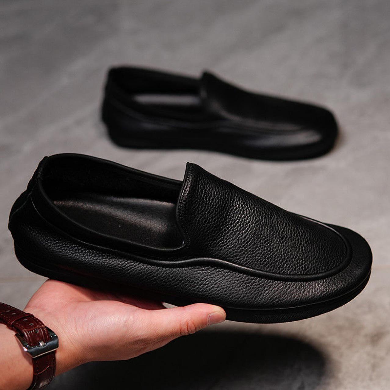 

Men s High-End Leather Aviator Moccasins - Soft Sole Casual Fashion Shoes 39