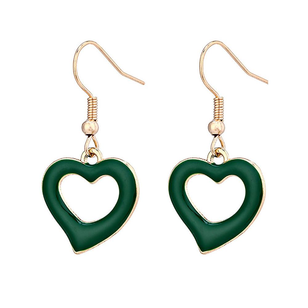 Versatile And Personalized Heart Earrings In Alloy For Women Pink