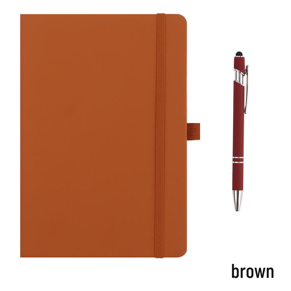 Cross-border A5 Simple PU Hard Cover Business Notebook with Custom Logo