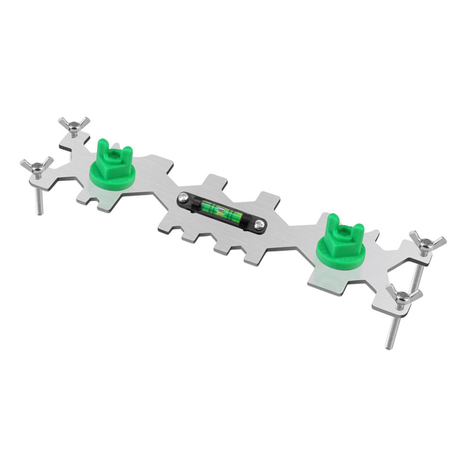 

15 In 1 Multifunctional Plumbing Wrench With Leveler Adjustable Spanner For Bathroom Pipe Installation Repair Tool