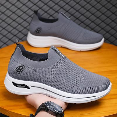 Herrenschuhe neuer Frühling und Sommer atmungsaktive Mesh-Socken Schuhe Herren leichte Freizeitschuhe ein Fuß weiche Oberfläche Herrenschuhe