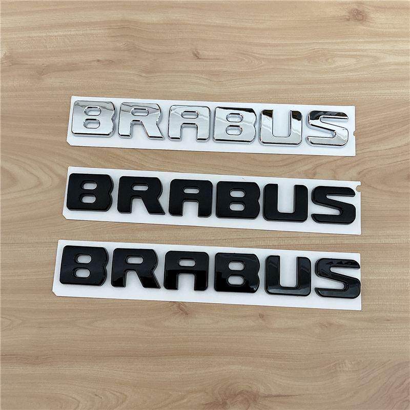 Schwarzes Brabus Schriftzug Logo Emblem für Mercedes G, E, C, S-Klasse