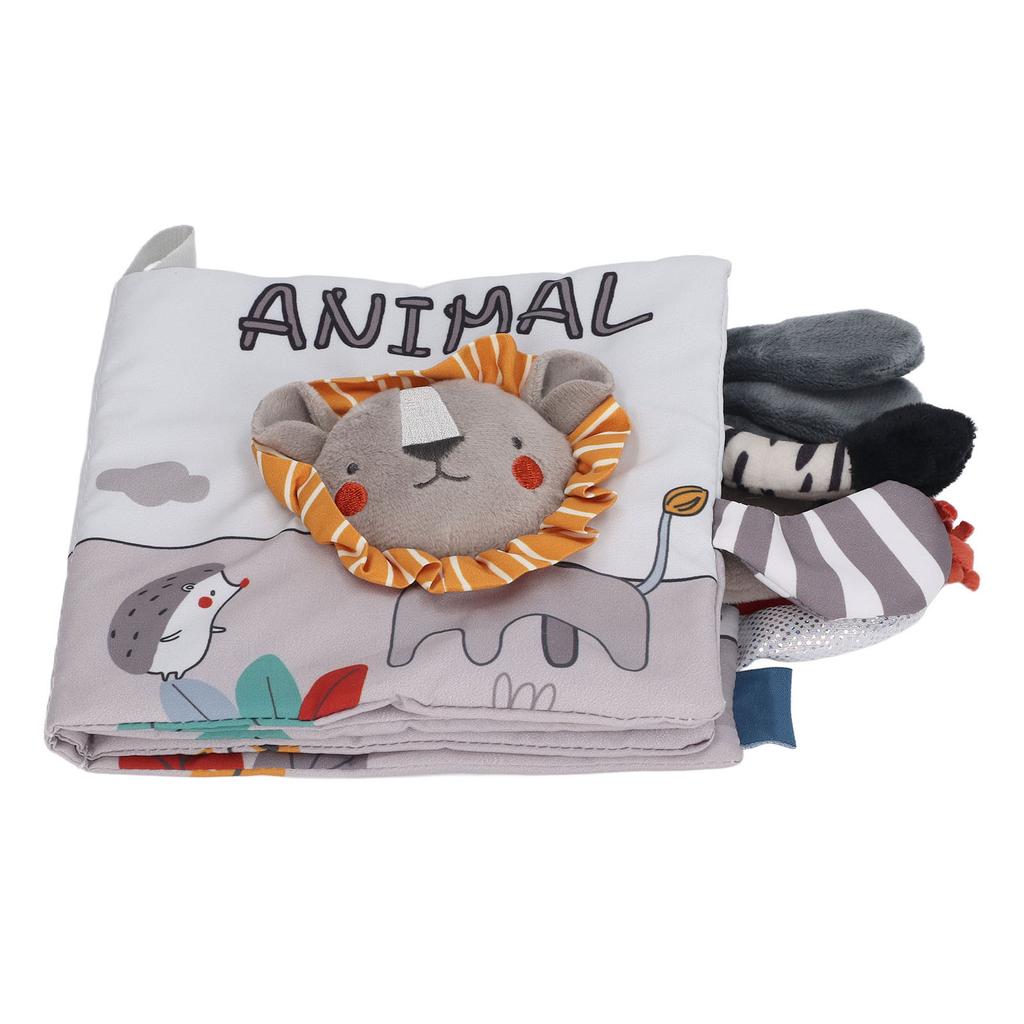 Baby Cloth Books Chewable 3D Educational Early Learning Soft Baby Animal Cloth Books for Over 4