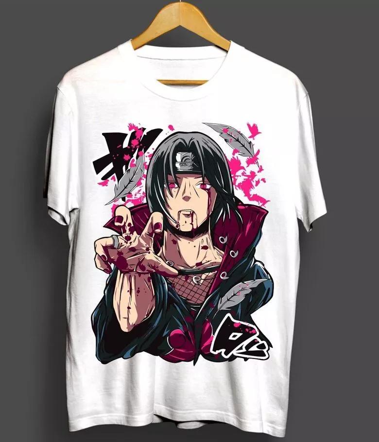Itachi Uchiha T-shirt Naruto Rasengan Zilaiya Anime Manga Style Shirt Summer New Retro Fashion Men and Women Streetwear