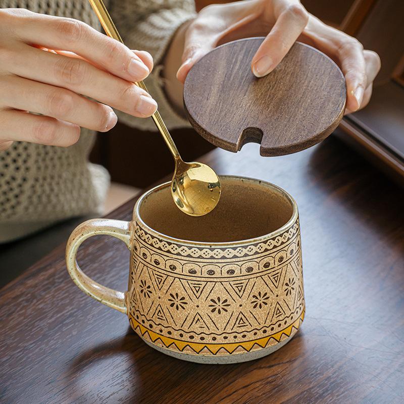 Emia Design Mug Bohemian Ceramic Water Cup Office Coffee Cup Export