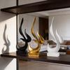 Modern Flame Small Sculpture Resin Home Decor For Living Room And Office Gift