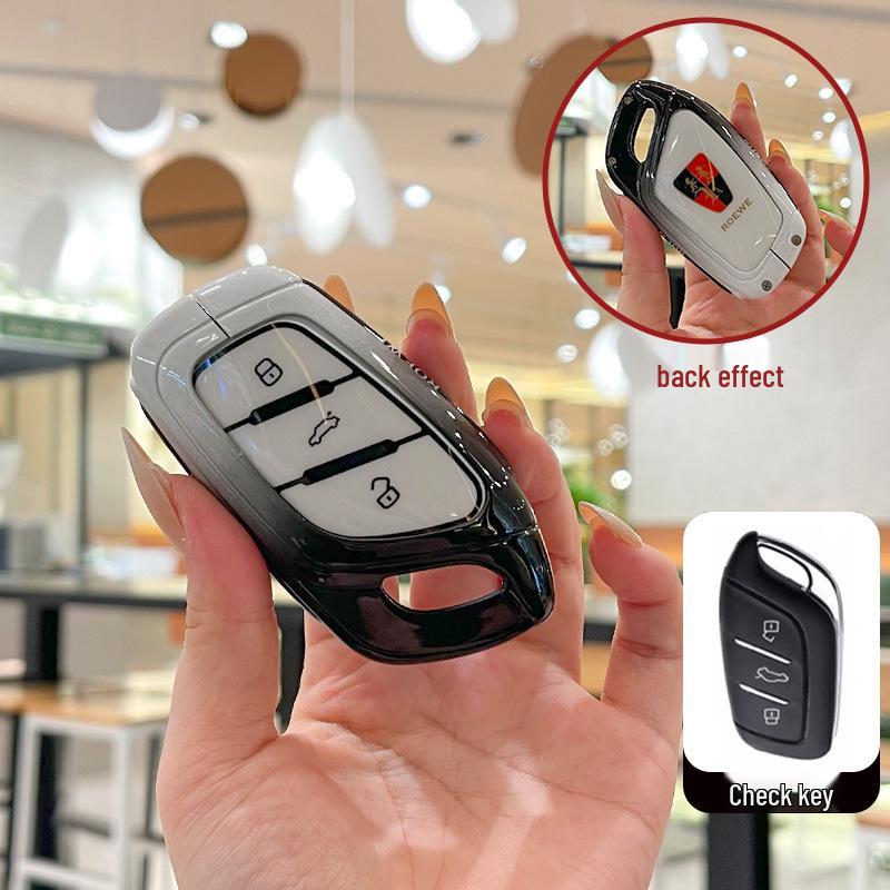 Roewe RX5 Plus Key Case for i5, i6 Max, d7, CLEVER, RX3, iMax8, EI - Metal Car Shell for New Models