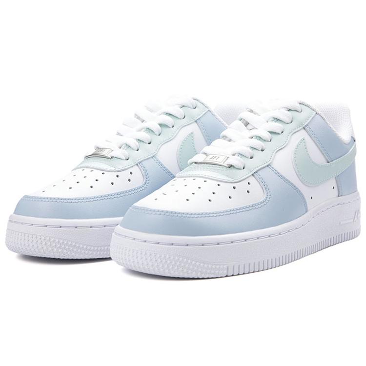 Nike Air Force 1 Air Force 1 Low Top Skateboard Shoes Women's Blue Green White DD8959-100(Team18-QD)