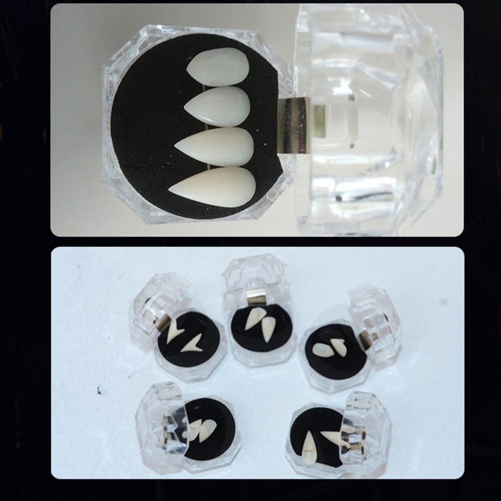 Clown Dress Vampire Teeth Halloween Party Dentures Props Zombie Devil Fangs Tooth With Dental Gum