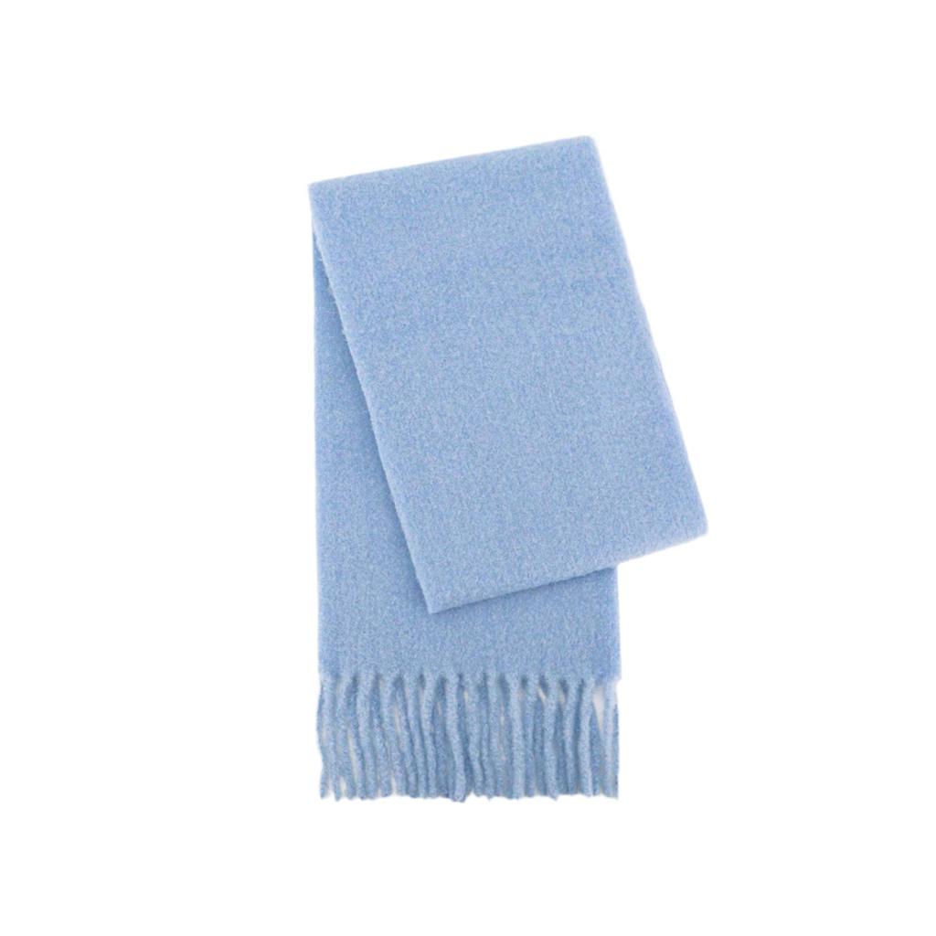 Circle yarn high-end wool scarf women's winter snow atmosphere scarf simple versatile long shawl