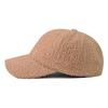 Women Man New Lamb Wool Solid Color Baseball Cap Outdoor Travel Camp Casual Unisex Duck Tongue Hat
