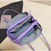 Large Capacity Nylon Tote Bag Women Waterproof Lightweight Shoulder Bag Multi Compartment Casual Contrast Color Commuter Handbag
