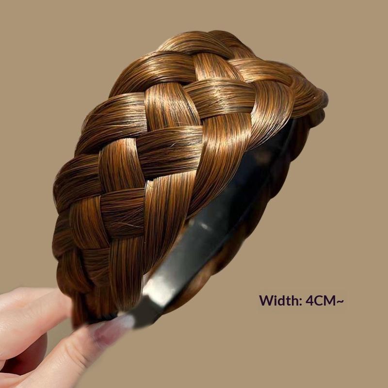 Stylish Women's High-end Wide Headband Wig Headband Anti-slip Head Accessory Hair Clip Hair Accessory