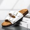 Fashion Classic Slippers For Men Comfortable Summer Cork Shoes For Men Outdoor Sandals Microfiber Plus Size 36-46 Unisex