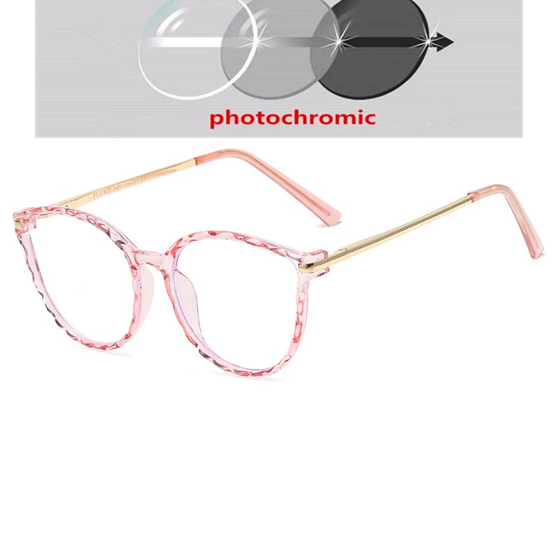 

Metal Spring Leg Anti Blue Rays Oval Myopia Glasses With Prescription Women Men TR90 Nearsighted Glasses 0 -0.5 -0.75 To -6.0 Myopia -2.5