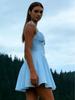 Spring/Summer Fashion: Sexy Strapless Waist-Cinching Lace-Up Short Dress for Women