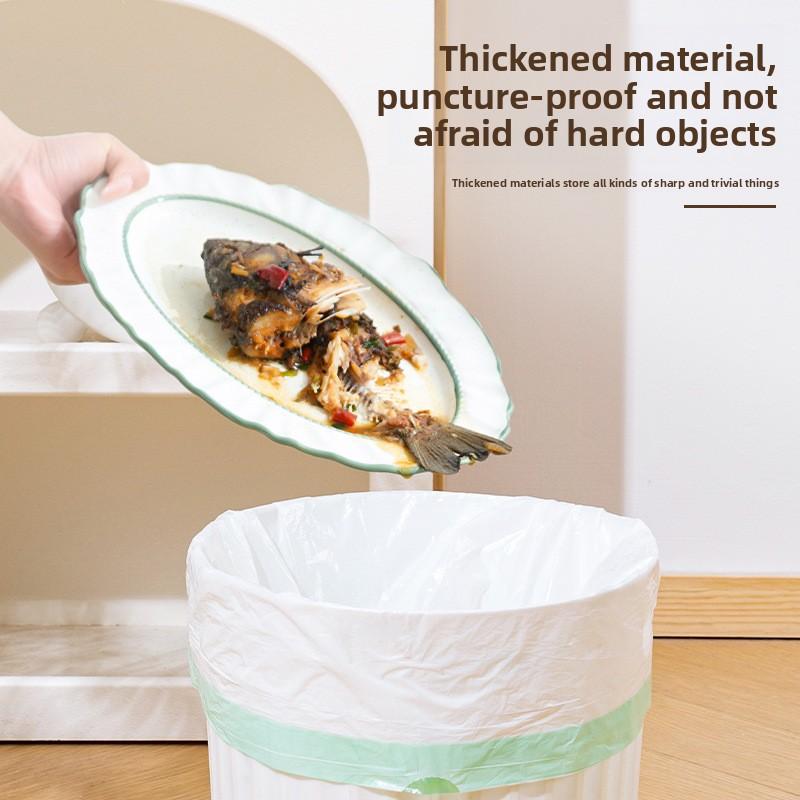 60 Pcs Kitchen Household Portable Thickened Self-Sealing Cartoon-Printed Drawstring Bin Liners