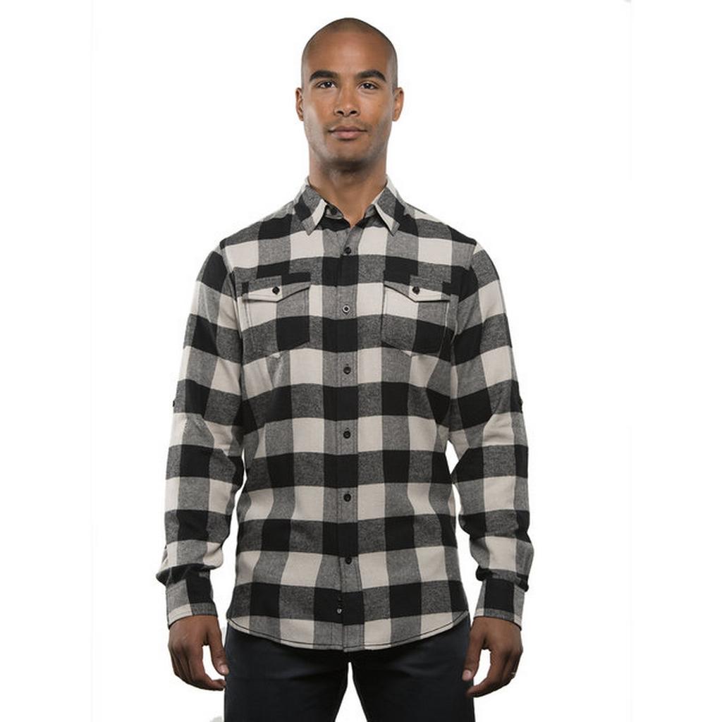 Burnside Herren Karo Flanell Webhemd