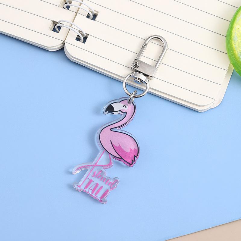 Spot Animal Ice Cream Cartoon Acrylic Keychain Cute Set Pendant Clothing Bag Mobile Phone Accessories