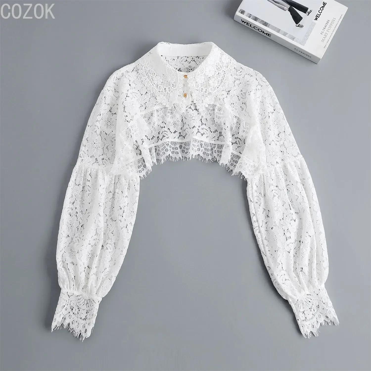 

Женская блузка с длинным рукавом и ложным воротником, женская блузка с отворотом и пуговицами, рубашка со съемным воротником, осенний свитер с ложным воротником