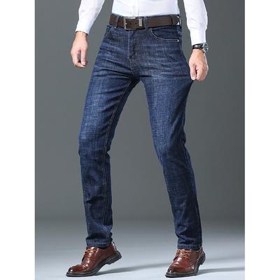 Sommer Dünne Jeans Herren Straight Leg Locker Business Casual Hose
