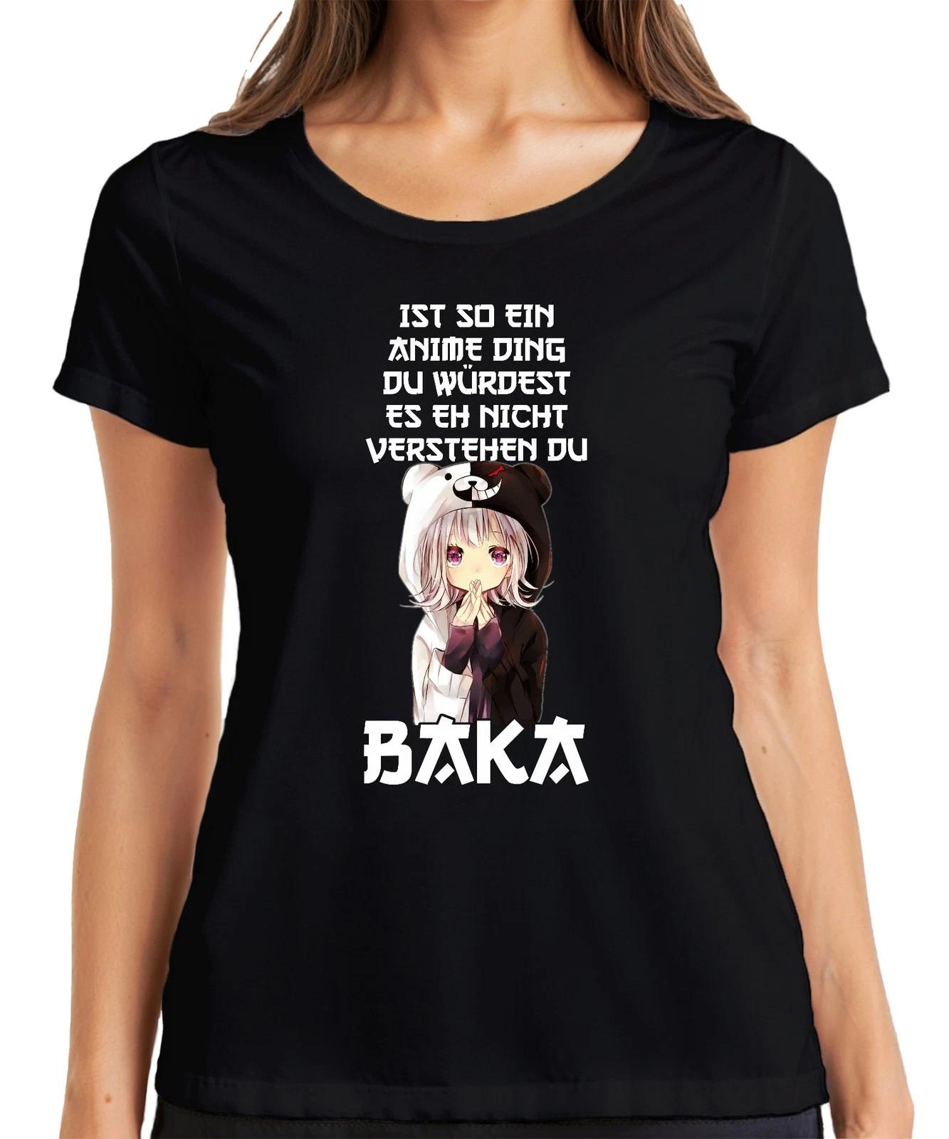 Anime Ding du würdest es nicht verstehen BAKA kawaii chibi otaku Damen T-Shirt XS