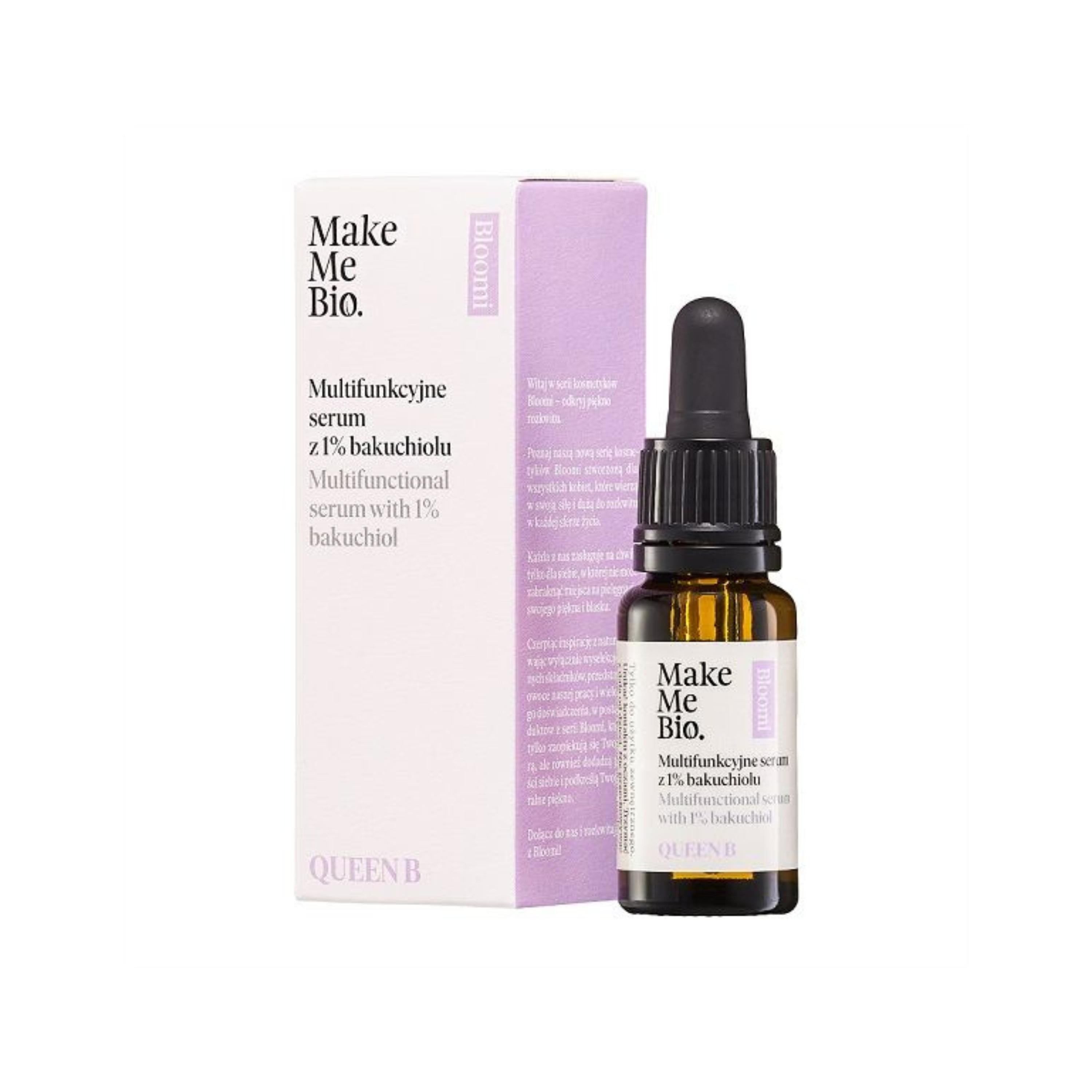 

Make Me Bio - QUEEN B - Multifunkcyjne serum z 1% bakuchiolu, 15 ml